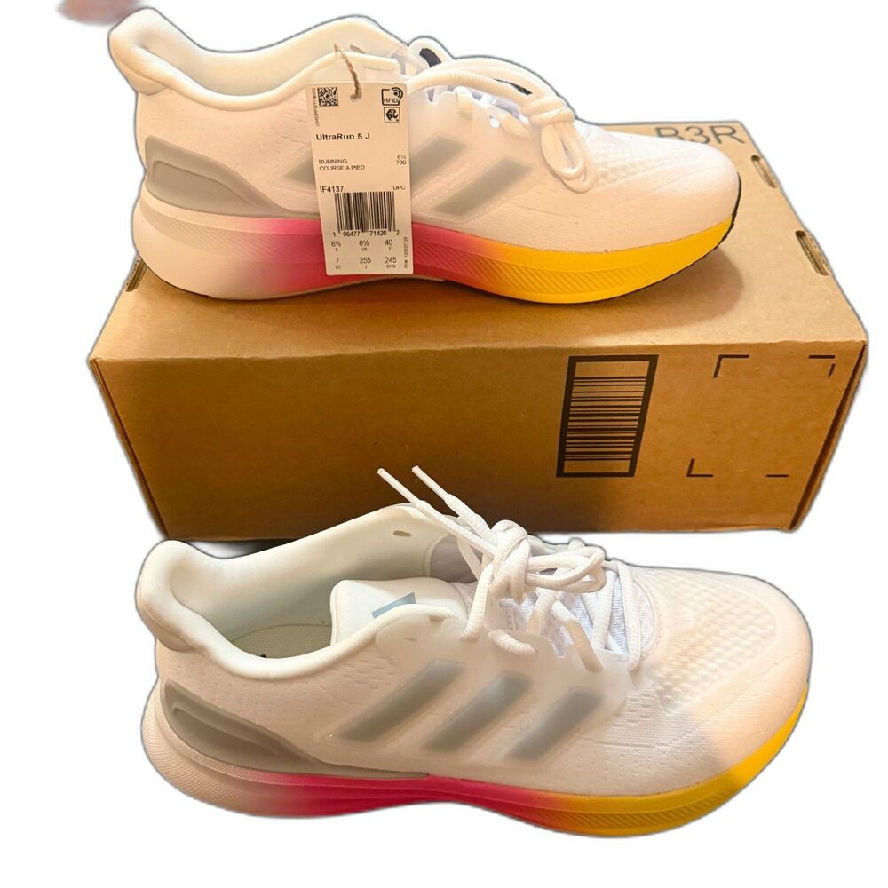 Adidas Ultrarun 5 Running Shoes Big Kids size 7 NWOB